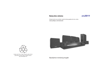 Vadovas Philips HTS3011 Namų kino sistema