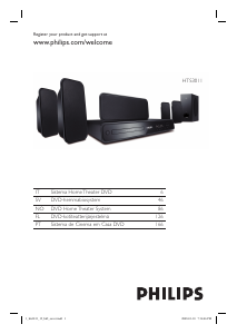 Manuale Philips HTS3011 Sistema home theater
