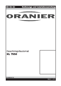 Handleiding Oranier XL 7550 Vaatwasser