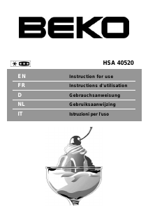 Mode d’emploi BEKO HSA 40520 Congélateur