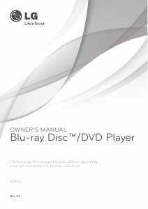 Manual LG BD610 Blu-ray Player