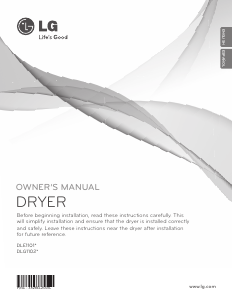 Mode d’emploi LG DLE1101W Sèche-linge