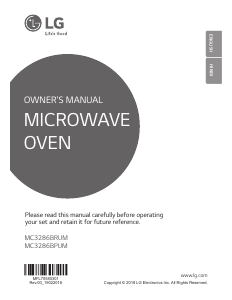 Manual LG MC3286BPUM Microwave