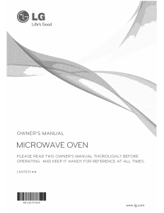 Manual LG LMV1831ST Microwave