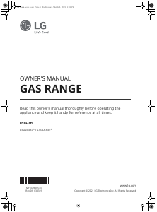 Mode d’emploi LG LSGL6337F Cuisinière
