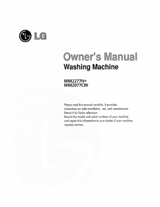 Handleiding LG WM2277HS Wasmachine