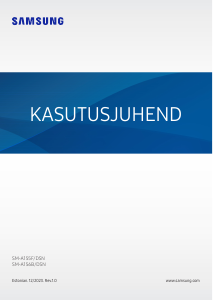 Kasutusjuhend Samsung SM-A155F/DSN Galaxy A Mobiiltelefon