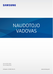 Vadovas Samsung SM-A155F/DSN Galaxy A Mobilusis telefonas