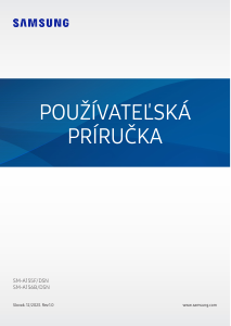 Návod Samsung SM-A156B/DSN Galaxy A Mobilný telefón