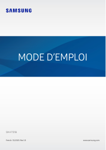 Mode d’emploi Samsung SM-F731B Galaxy Z Téléphone portable