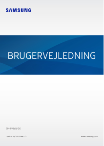 Brugsanvisning Samsung SM-F946B/DS Galaxy Z Mobiltelefon