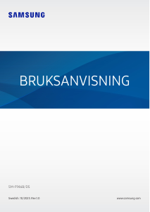 Bruksanvisning Samsung SM-F946B/DS Galaxy Z Mobiltelefon