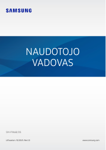 Vadovas Samsung SM-F946B/DS Galaxy Z Mobilusis telefonas