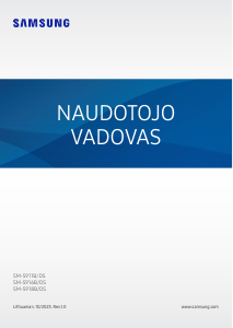 Vadovas Samsung SM-S911B/DS Galaxy S Mobilusis telefonas