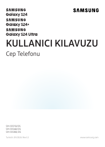 Kullanım kılavuzu Samsung SM-S928B/DS Galaxy S Cep telefonu
