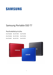 Návod Samsung MU-PC1T0H T7 SSD