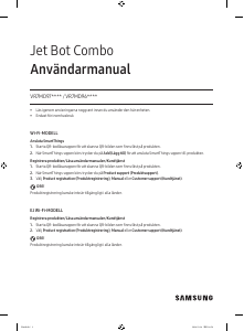 Bruksanvisning Samsung VR7MD97714G Jet Bot Combo Dammsugare