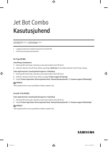 Kasutusjuhend Samsung VR7MD97714G Jet Bot Combo Tolmuimeja