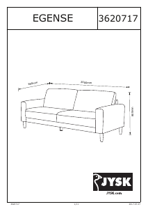说明书 JYSKEgense (200x80x80)沙发
