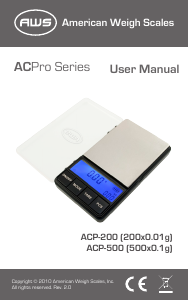 Manual AWS ACP-500 Industrial scale