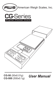 Handleiding AWS CG-50 Industriële weegschaal