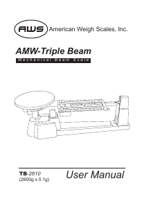 Manual AWS TB-2610 Industrial scale