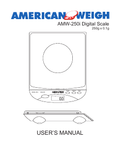 Manual AWS AMW-250i Industrial scale