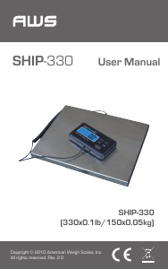 Manual AWS AMW SHIP-330 Industrial scale