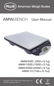 Manual AWS AMW-500i Industrial scale