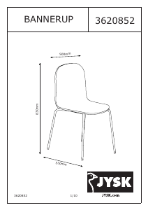 Instrukcja JYSK Bannerup Krzesło