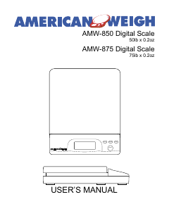Manual AWS AMW-875 Industrial scale