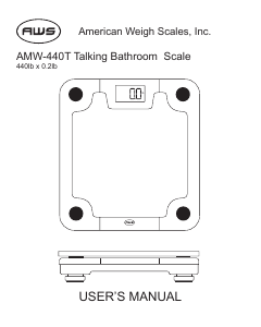 Handleiding AWS AMW-440T Weegschaal