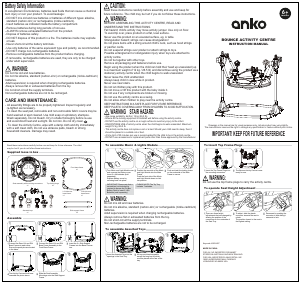 Manual Anko 42836407 Baby Walker