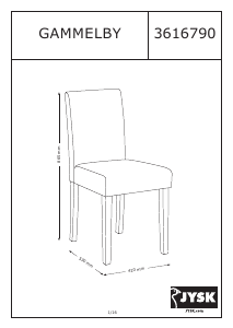 Instrukcja JYSK Gammelby Krzesło