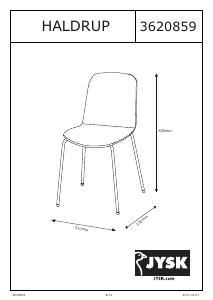 Hướng dẫn sử dụng JYSK Haldrup Ghế