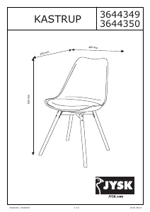 Manual JYSK Kastrup Cadeira