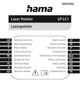 Handleiding Hama 00003502 LP-LC1 Presenter