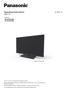 Manual Panasonic TX-24G310B LED Television