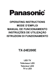 Manuale Panasonic TX-24E200E LED televisore