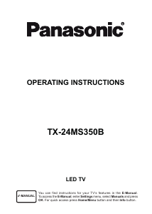 Handleiding Panasonic TX-24MS350B LED televisie