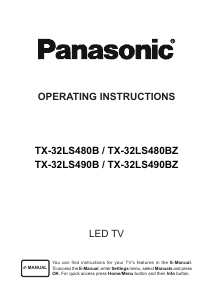 Manual Panasonic TX-32LS480BZ LED Television