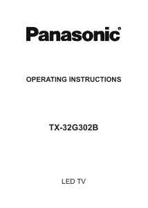 Manual Panasonic TX-32G302B LED Television