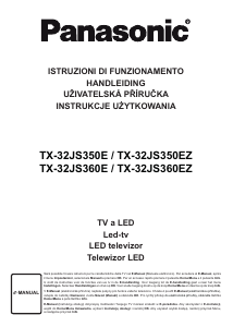 Manuale Panasonic TX-32JS350E LED televisore