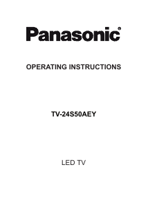 Manual Panasonic TV-24S50AEY LED Television