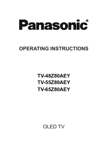 Manual Panasonic TV-48Z80AEY LED Television