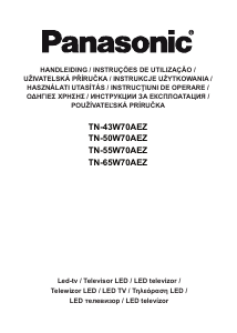 Εγχειρίδιο Panasonic TN-55W70AEZ Τηλεόραση LED
