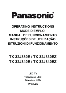 Manuale Panasonic TX-32J340E LED televisore
