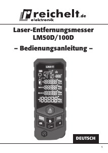 Bedienungsanleitung Reichelt LM100D Laser-entfernungsmesser