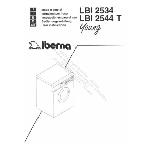 Handleiding Iberna LBI 2534 Young Wasmachine