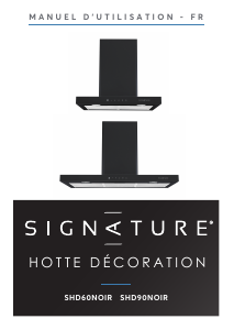 Manual Signature SHD60NOIR Cooker Hood